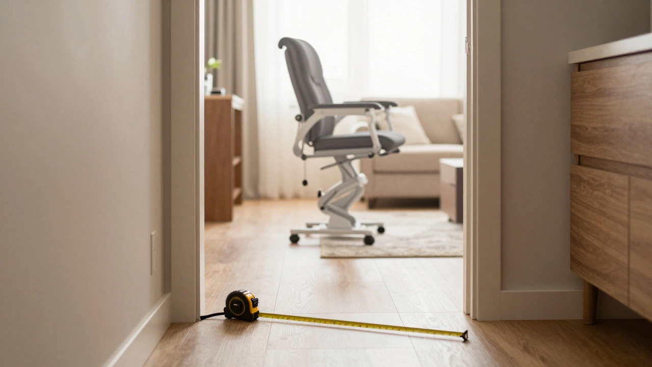 Measuring hallway doorway for lift chair fit and home safety